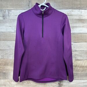 Kerrits Womens Geometric Pattern 1/2 Zip Horse Riding Tech Fleece Lined Size S